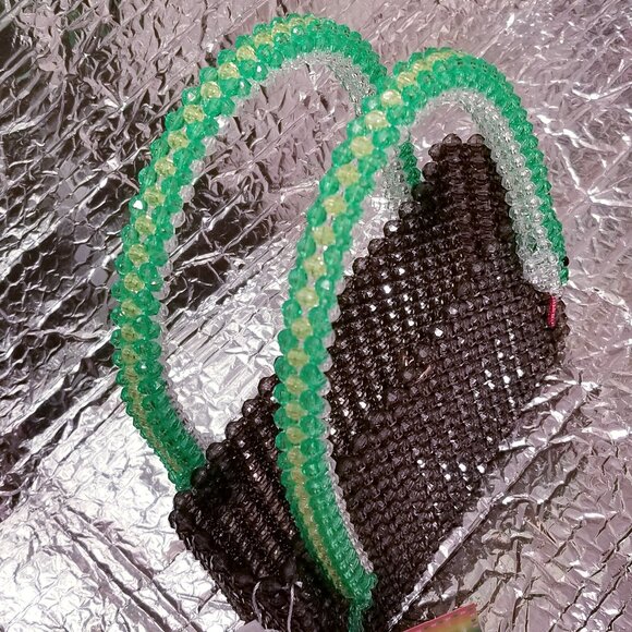 NWT 2020 Susan Alexandra New York Serpent Beaded Bag - Picture 6 of 9